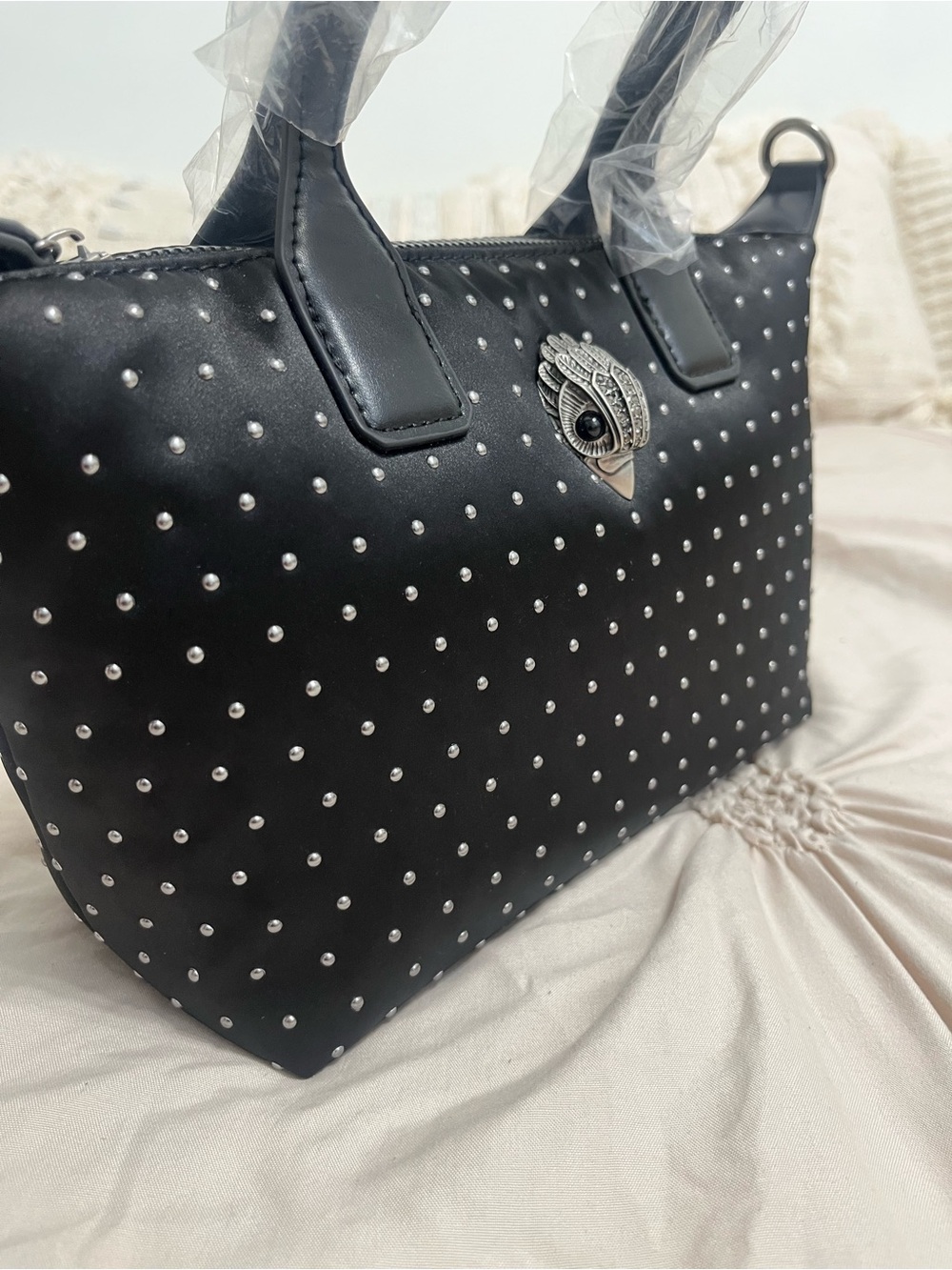 Kurt Geiger Black Studded Crossbody - Picture 5 of 11